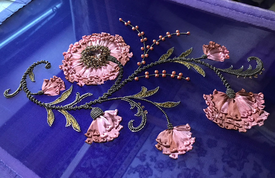 آموزش جواهر دوزی روی تور