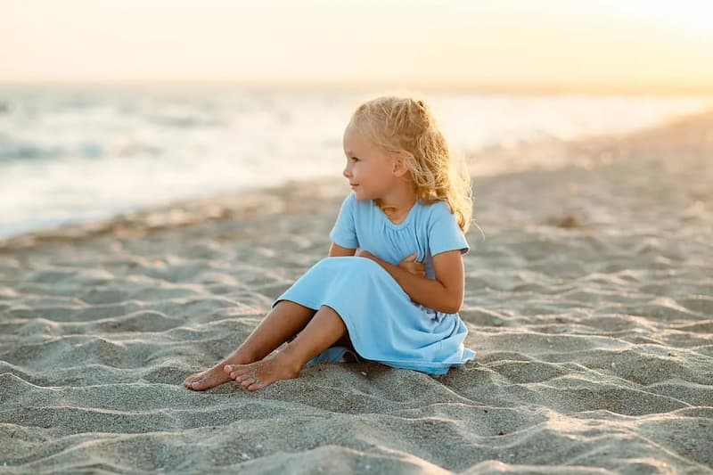 آموزش پیراهن ساحلی کودک